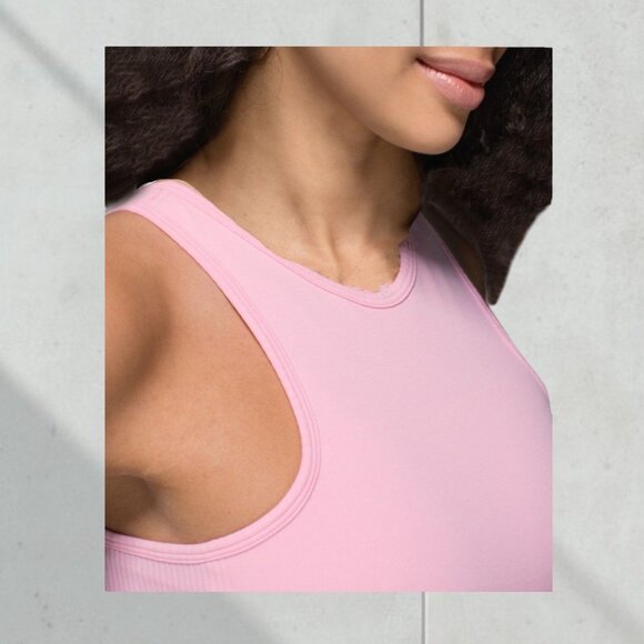 Cute Lululemon Seamlessly Covered Tank in Pretty Candy Pink - Picture 6 of 6